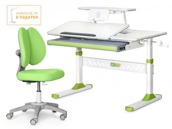 Комплект парта Ergokids TH-320 и кресло Sprint Duo Lite (Y-412 Lite) Зеленый