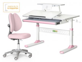 Комплект парта Ergokids TH-320 и кресло Sprint Duo Lite (Y-412 Lite) Розовый