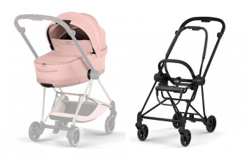 Коляска для новорожденного Cybex Mios IV 2026 Peach Pink (шасси на выбор) шасси Matt Black