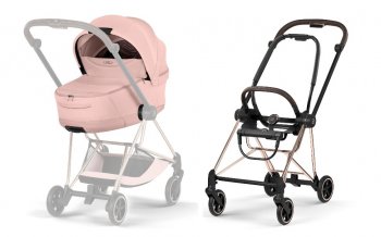 Коляска для новорожденного Cybex Mios IV 2026 Peach Pink (шасси на выбор) шасси Rose Gold