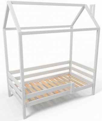 Кроватка-Домик детская Dreams Classic Сосна Одноярусная 160х80 Белый