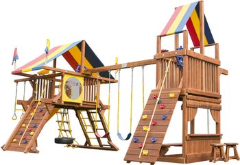 Детская игровая площадка Rainbow Play Systems Саншайн Кастл с Башней Тент (Sunshine Castle with Tower RYB) 