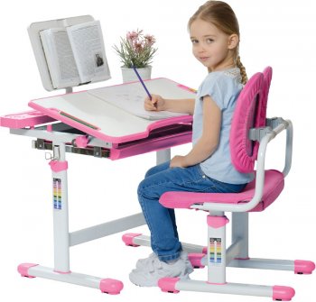 Комплект парта и стульчик Set Holto-18 Розовый
