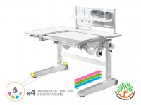 Детский стол-парта Mealux Kingwood Multicolor Max с полкой (BD-820 Multicolor + BD P-18) 2