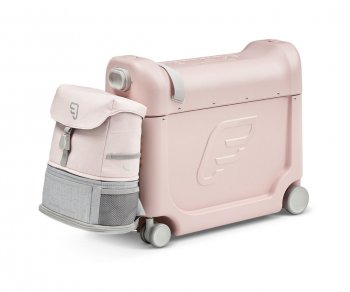 Набор путешественника JetKids by Stokke чемодан BedBox и рюкзак Crew Backpack Pink / Pink