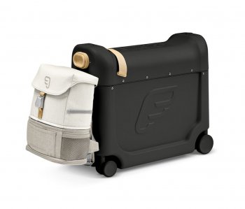 Набор путешественника JetKids by Stokke чемодан BedBox и рюкзак Crew Backpack Black / White