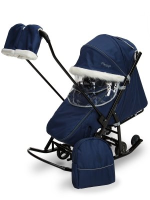 Санки-коляска Pikate Arctic Синий