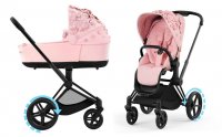 Коляска 2 в 1 Cybex Priam и e-Priam IV FE Simply Flowers Pale Blush (шасси на выбор) 4