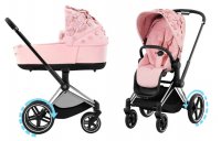 Коляска 2 в 1 Cybex Priam и e-Priam IV FE Simply Flowers Pale Blush (шасси на выбор) 2