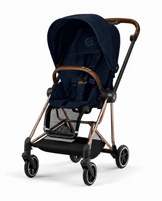 Прогулочная коляска Cybex Mios III Rebellious Luxury Denim Blue шасси Rose Gold