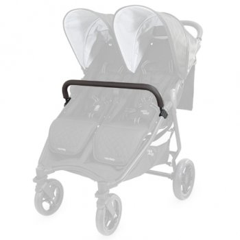 Бампер общий на двоих для коляски Valco Baby Slim Twin black/при покупке отдельно