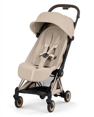 Прогулочная коляска Cybex Coya Style 2026 на шасси Rosegold Cozy Beige