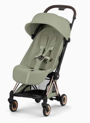 Прогулочная коляска Cybex Coya Style 2026 на шасси Rosegold Sage green