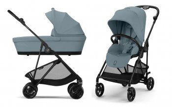 Коляска 2 в 1 Cybex Melio Carbon Stormy Blue