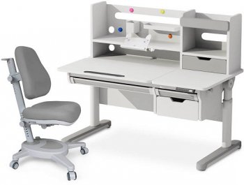 Комплект стол с электроприводом Mealux Electro 730 + надстройка + кресло Y-110 Серый
