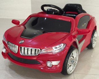 Детский электромобиль Rivertoys BMW O002OO VIP с дистанционным управлением Красный