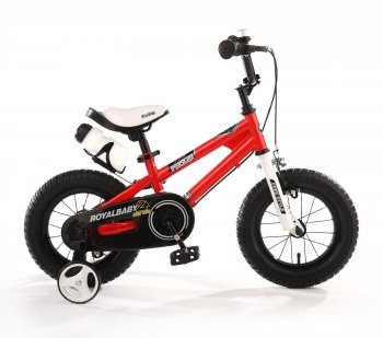 Детский велосипед Royal Baby Freestyle Steel 12&quot; от 2 до 4 лет (Роял Беби Фристайл Стил) Красный