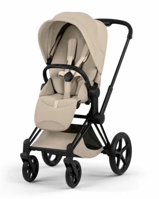 Прогулочная коляска Cybex Priam V Сozy Beige (шасси на выбор) шасси Matt Black