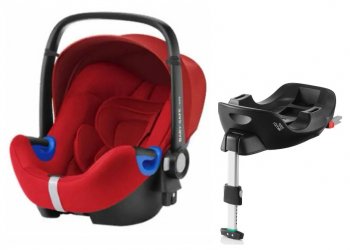 Автокресло Britax Romer Baby-Safe i-Size с базой FLEX Flame Red
