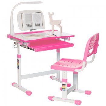 Комплект парта и стульчик Set Holto-11 Розовый