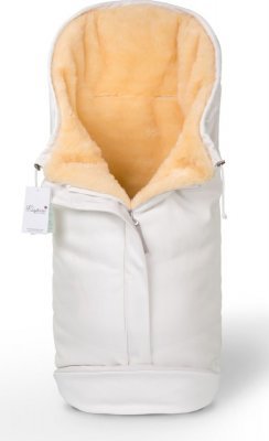 Конверт в коляску Esspero Sleeping Bag Lux (натуральная 100% шерсть) White