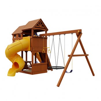 Детский игровой комплекс Newsunrise с винтовой горкой