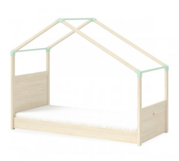 Кровать с надстройкой для балдахина Cilek Montes Natural (90x200 cm) 20.76.1301.00