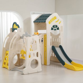 Игровой комплекс Unix Kids Playhouse с горкой и качелями