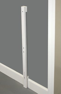 Комплект для установки Ворот к стенам при наличии плинтуса Safe and Care Белый (при покупке отдельно)