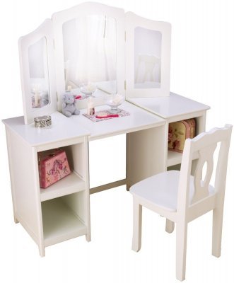 Деревянный туалетный столик (трельяж) для девочек KidKraft &quot;Делюкс&quot; (Deluxe Vanity &amp; Chair) 13018_KE KidKraft "Делюкс"