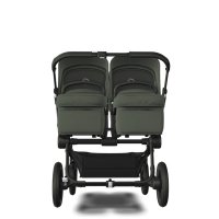 Детская коляска 2 в 1 для двойни и погодок Bugaboo Donkey5 Twin шасси Black (Forest Green) 2