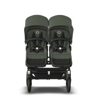 Детская коляска 2 в 1 для двойни и погодок Bugaboo Donkey5 Twin шасси Black (Forest Green) 7