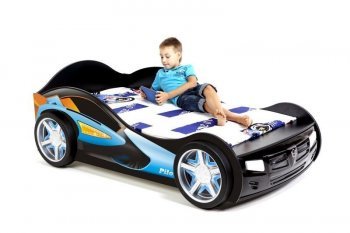 Детская кровать-машина ABC King (Advesta) Pilot (160х90) Отсутствует: звук, подсветка, подъемный механизм
