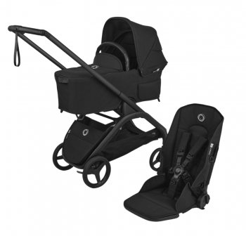 Коляска 2 в 1 Bugaboo Dragonfly Plus 2026 на шасси Black Heritage Black