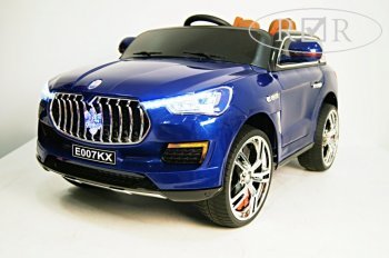 Детский электромобиль Rivertoys Maserati E007KX (Ривертойс) Синий глянец