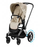 Прогулочная коляска Cybex Priam и e-Priam IV FE Simply Flowers Nude Beige (шасси на выбор) 4