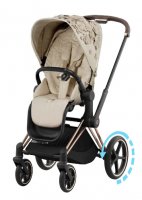 Прогулочная коляска Cybex Priam и e-Priam IV FE Simply Flowers Nude Beige (шасси на выбор) 3