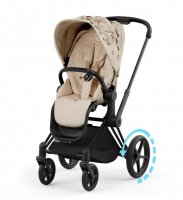 Прогулочная коляска Cybex Priam и e-Priam IV FE Simply Flowers Nude Beige (шасси на выбор) 1