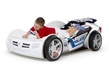 Детская кровать-машина ABC King Police (190х90) Отсутствует: подсветка, звук и подъемный механизм