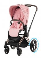 Прогулочная коляска Cybex Priam и e-Priam IV FE Simply Flowers Pale Blush (шасси на выбор) 3