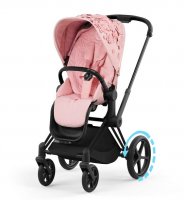 Прогулочная коляска Cybex Priam и e-Priam IV FE Simply Flowers Pale Blush (шасси на выбор) 1