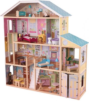 Большой кукольный дом для Барби KidKraft &quot;Великолепный (Королевский) Особняк&quot; (Majestic Mansion 65252_KU) с мебелью