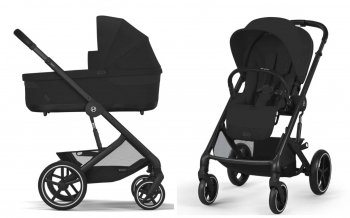 Коляска 2 в 1 Cybex Balios S Lux 2025 на шасси Black