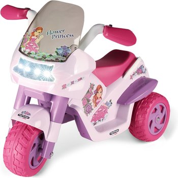 Детский электромотоцикл для девочек Peg-Perego Flower Princess 