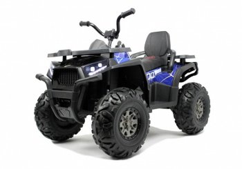 Детский электроквадроцикл RiverToys H999HH Синий spider