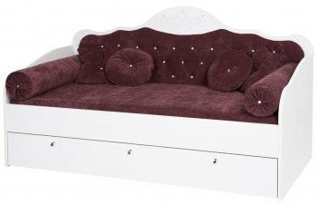 Кровать-диван ABC King Princess (сп. м.160х90) без ящика и матраса Спелая Вишня 
