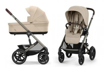 Коляска 2 в 1 Cybex Talos S Lux на шасси Taupe