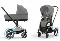 Коляска 2 в 1 Cybex Priam и e-Priam IV Mirage Grey (шасси на выбор) 2