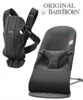 Детский шезлонг BabyBjorn Bliss 3D Jersey и рюкзак-кенгуру BabyBjorn Mini 3D Jersey 3