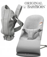 Детский шезлонг BabyBjorn Bliss 3D Jersey и рюкзак-кенгуру BabyBjorn Mini 3D Jersey 1